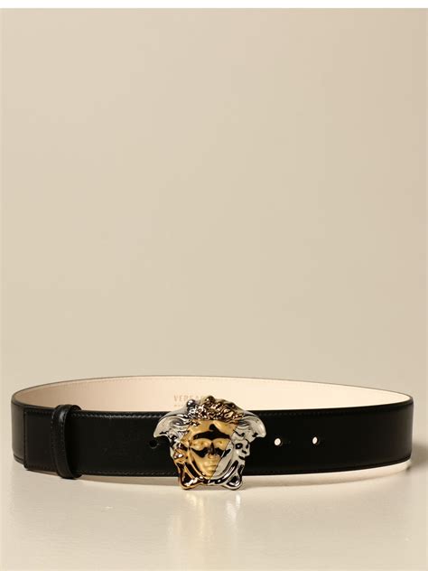 versace dv one leather belt|Versace medusa head belt.